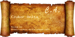 Czukor Anita névjegykártya